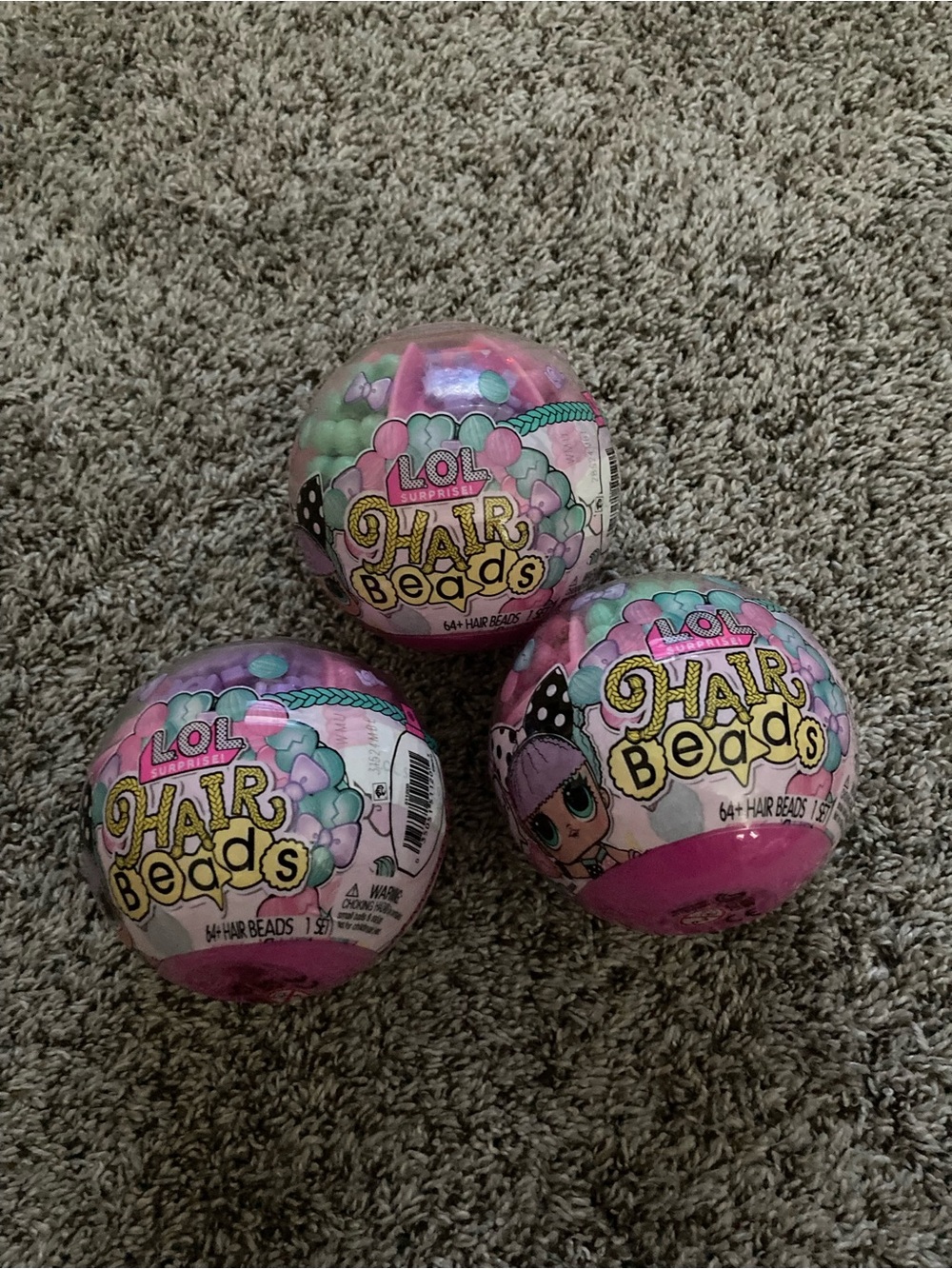 LOL Surprise Hair Beads Style My Hair - 3 Ball Surprises